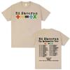 Ed Sheeran Mathematics Tour 2025 Graphic T Shirt Men's Women Harajuku Retro 90s Hip Hop Fashion T Shirt Casual Oversized T-Shirt
