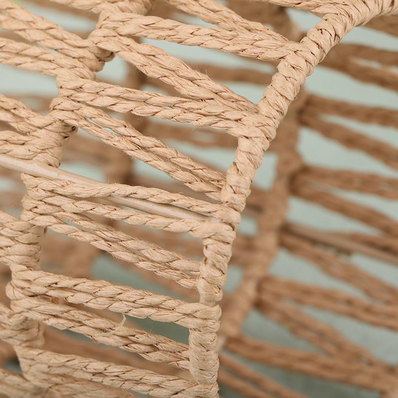 Потолочный светильник в стиле бохо, плетеный вручную, абажур из ротанга, подвесной светильник, абажур из подвесной лампы