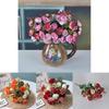 Vibrant 21 Heads Artificial Silk Flowers Rose Bunch Bouquet For Timeless Wedding Arrangements