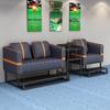 Elevated Billiards Club Viewing Chair Set with Coffee Table
