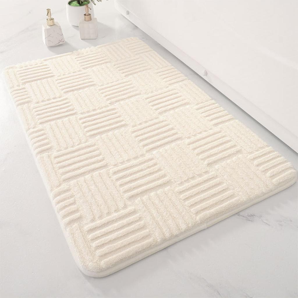 Thickened Bathroom Absorbent Mat Non-slip Durable Toilet Anti-slip Mat Decorative Door Mat Dirt-resistant Entrance Mat