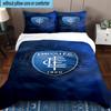 3PCS Football Empoli Crest Bedding Set,Including 1pc Duvet Cover And 2pcs Pillowcases Perfect for Bedroom, Dormitory, Fan Christmas gift