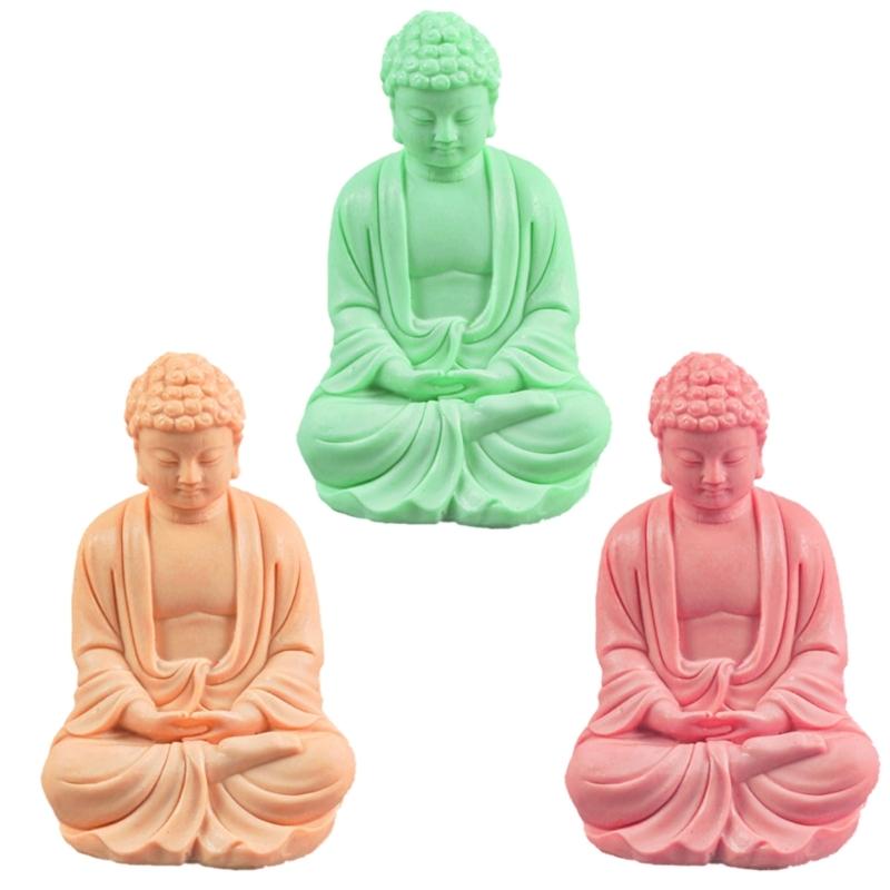 Candle Moulds Clay Moulds Crafts Moulds Hand-making Supplies Buddhism Shape Non-stick Silicone Material for Figure Craft