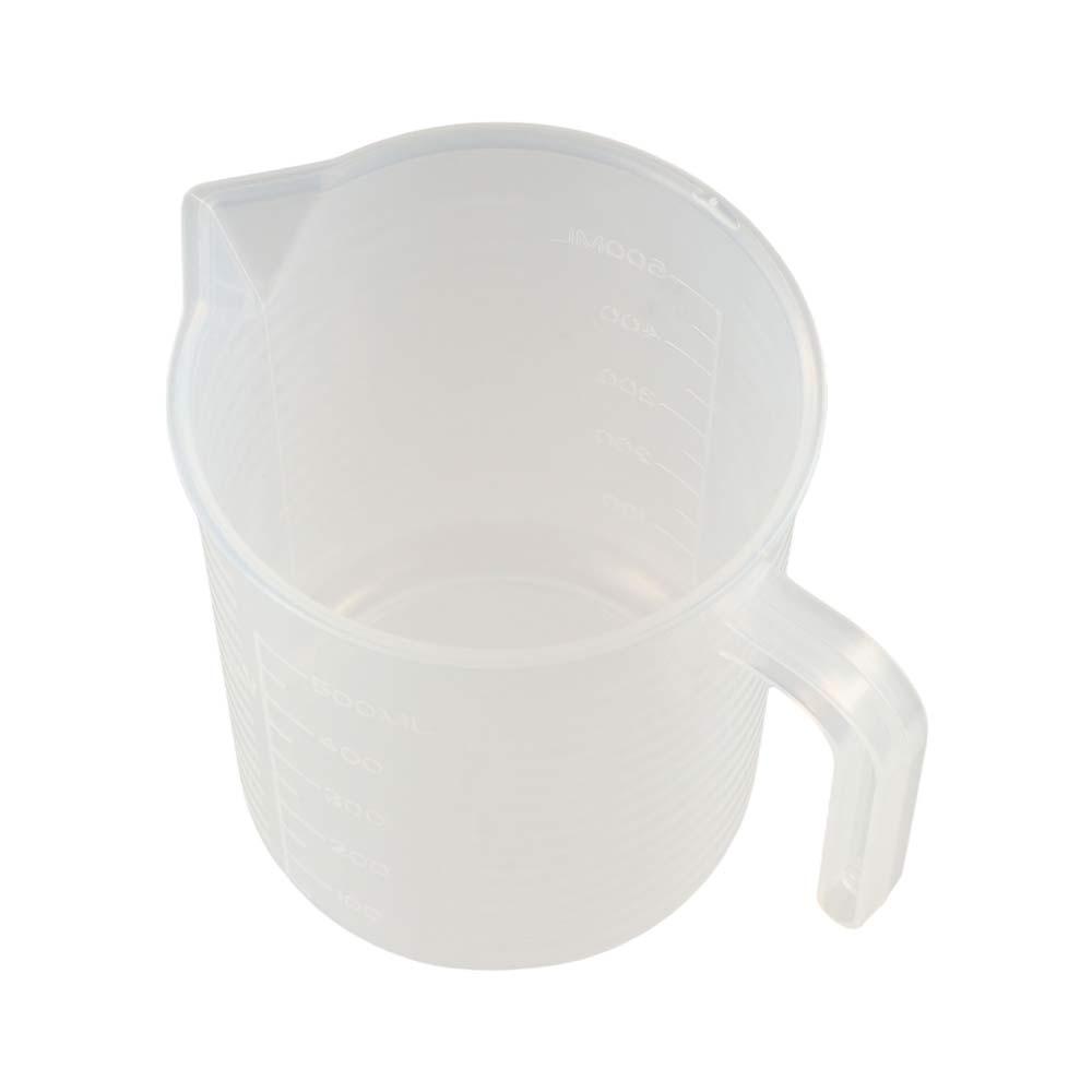 Пластиковый градуированный мерный стаканчик прозрачный контейнер для воды лабораторные весы чашка для кофейни