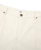 FALLETT Peach Cotton Curved Pants Ivory