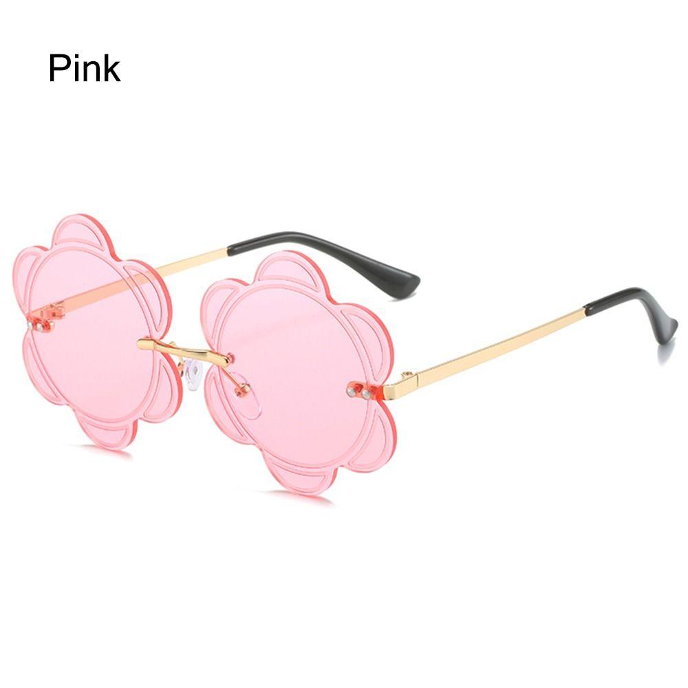 Party Favor Rimless Snowflakes Shades Photo Glasses Fashion Sun Glasses Flower Lens Sunglasses