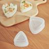 2Pcs Sushi Mold Japanese Style Non-sticky DIY Food Grade Plastic Press Triangular Onigiri Rice Ball Maker Bento Accessories