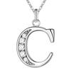 Hip-Hop Diamond Initial Necklace - Stylish 26-Letter Pendant for Men and Women