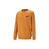 Logo Print Crew Neck Long Sleeve Sweatshirt Men Sweatshirt Orange 621562-27