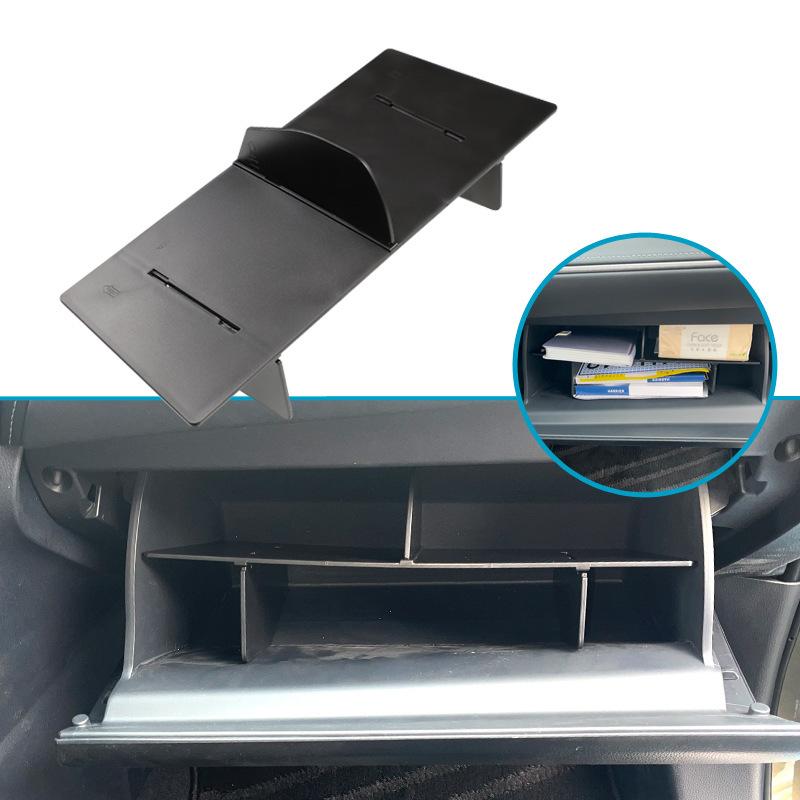 For Toyota Harrier 80 XU80 2021 2022 Co-pilot Glove Box Clapboard Organizer Storage Rack Shelf Car Interior Storage Partition