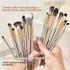 15-Piece Makeup Brush Set, Eyeshadow and Highlighter Brushes, Complete Kit for Beginners, Ultra-Soft Non-Absorbent