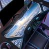 Cockpit Sunset Sky Print Large Gaming Mouse Pad Extended Non Slip Rubber Lock Edge Desk Mat For Pc Gamer Office Laptop Decor