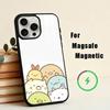 Чехол для телефона S-Sumikko Anime G-Gurashi-I для iPhone 17, 16, 15, 14, 13, 12, 11 Plus, с покрытием для магнитной беспроводной зарядки