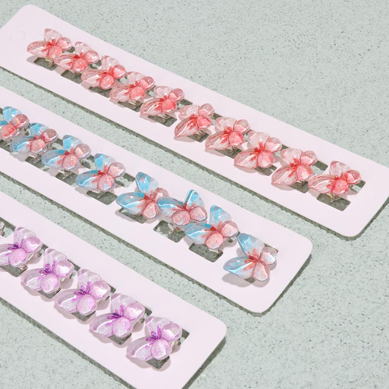 Корейские милые мини-заколки для волос в виде стручков фасоли-бабочки для девочек: Принцесса Косичка Украшение