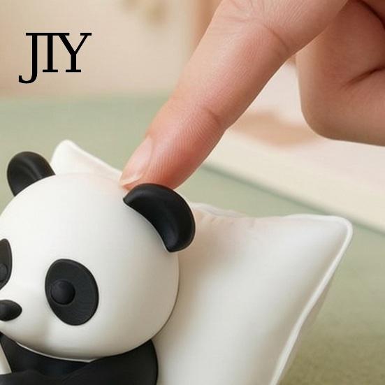 Unique Home Office Decor 3D Printed Panda Ornaments, Cute & Pillow Desktop Figurine, Stress Relief Sculpture Whimsical Collectibles for Decoration,