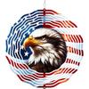 Patriotic Wind Spinners Outdoor 4th of July American Flag Eagle Wind Spinner Metal Garden Wind Kinetic Spinners Outdoor Hanging Decorations