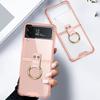 Чехол Z Flip 4 с ручкой для Samsung Galaxy Z Flip 4 3 Flip3 Flip4 5g, чехол с емкостным покрытием для ручки, прозрачный чехол-подставка