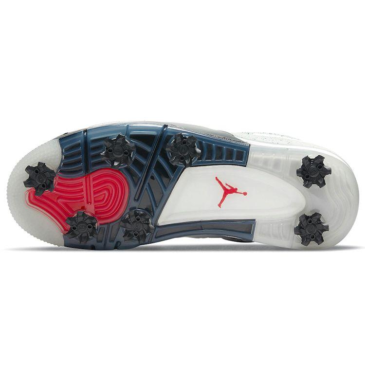 Кроссовки унисекс Air Jordan 4 Golf White Cement Tech-серый черный огненно-красный CU9981-100