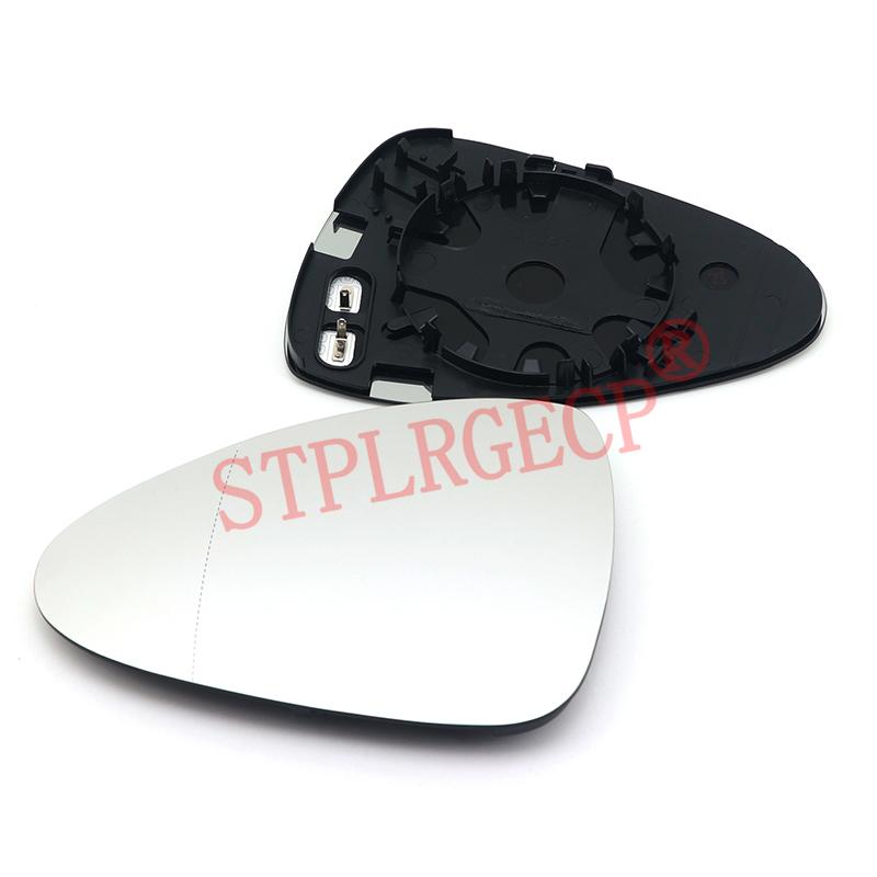 Verre chauffant de rétroviseur latéral de remplacement pour Porsche Panamera 970 2010-2016 avec plaque