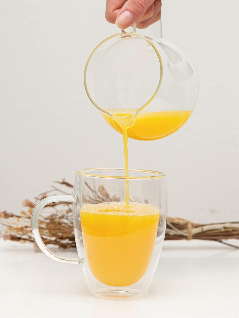 Double Wall Glass Coffee Cup Structure Keeps Heat and Heat Resistant Double Wall Glass Cup Heat Resistant Glass Single [Double Cold] (250ml Item)