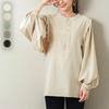 Autumn New Women's Shirt Design Sense Niche Korean Version Simple Solid Color Casual Long-sleeved Shirt Women