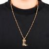 Western Cowboy Boots Necklace  bAbstract Face Copper Plated Real Gold Lock Chain