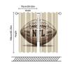 2 Pcs, Filtering Curtains (excluding Rods, Non-movable, Without Batteries) American Football1backgroundsuitable for Use In