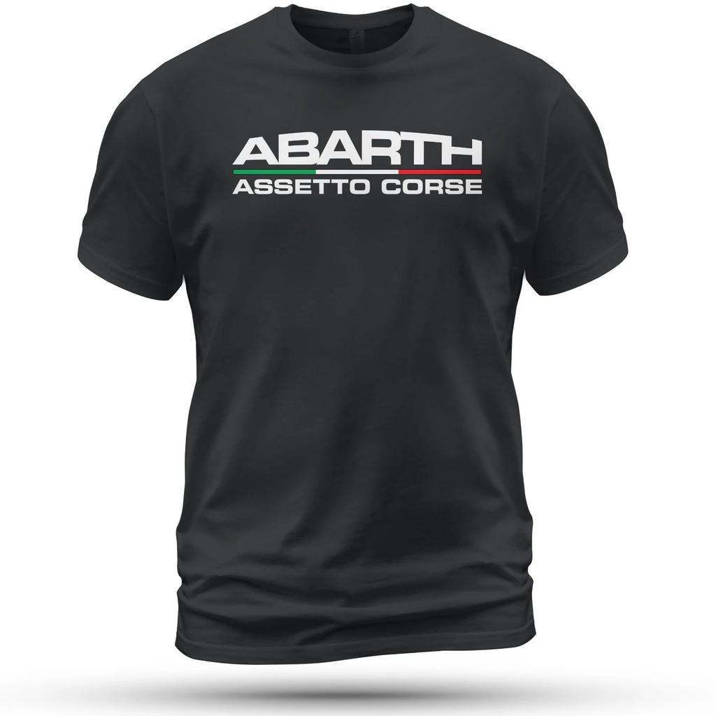 Abarth Assetto Corse Гоночная футболка Смешная Размер S-5XL Сделано в США
