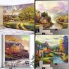 Fashion Home Decoration Tapestry Living Room Bedroom Tapestry Forest Fairy Tale Cottage Home Decoration Tapestry