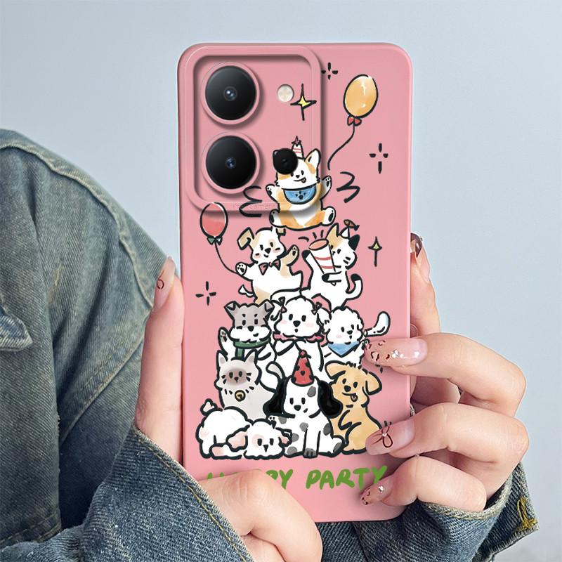 For Vivo Y36 4G Russia Phone Case Cute Astronaut Back Cover Vivo Y 36 Funda Soft Liquid Silicone Camera Protection Bumper Coque