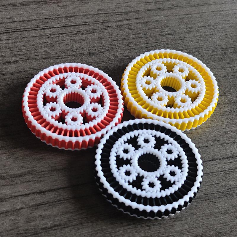 3D-печатная межзвездная шестерня Fidget Roller Wheel Spin Игрушка для снятия стресса Вращающаяся шестерня Игрушка-декомпрессор для детей Взрослых Работников