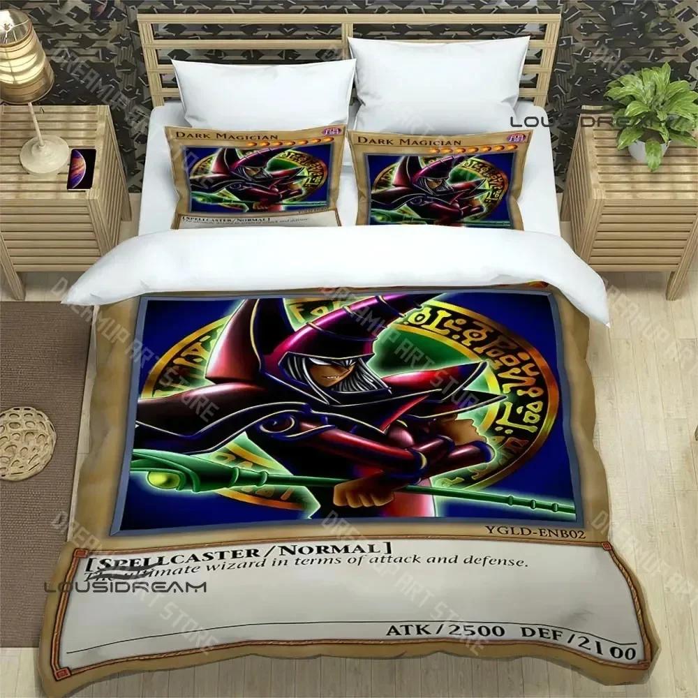 3D Печать YU-GI-OH! Постельное белье с принтами на карточках Изысканный комплект постельных принадлежностей Пододеяльник Комплект одеял для кровати Постельное белье Роскошный