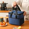 Large Waterproof Insulated Oxford Cloth Picnic Bento Bag with Ice Pack