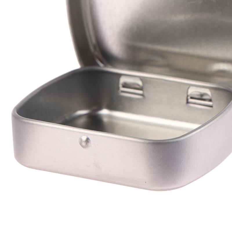 Мини-конькобежец, маленькая металлическая портативная коробка для хранения, мини-прямоугольные пустые банки на петлях