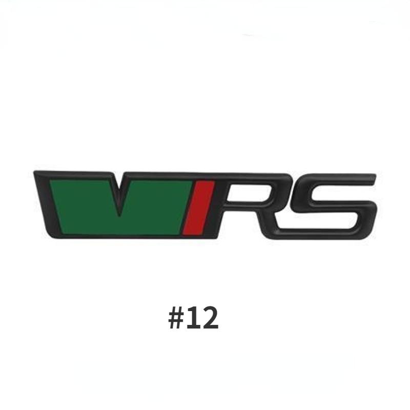 Модификация автомобиля VRS Металлическая наклейка для автомобиля Автомобиль в сети Стандартный трехмерный хвост кузова Стандартные декоративные аксессуары Декоративные наклейки