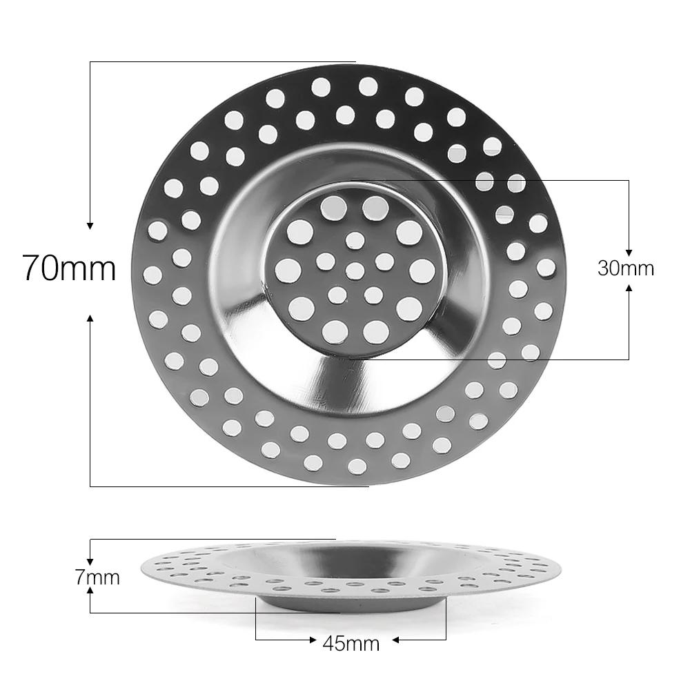 Kitchen Sink Filter Stainless Steel Sink Strainer Mesh Bathroom Floor Drains Catcher Waste Drain Hole Filter Kitchen Accessories