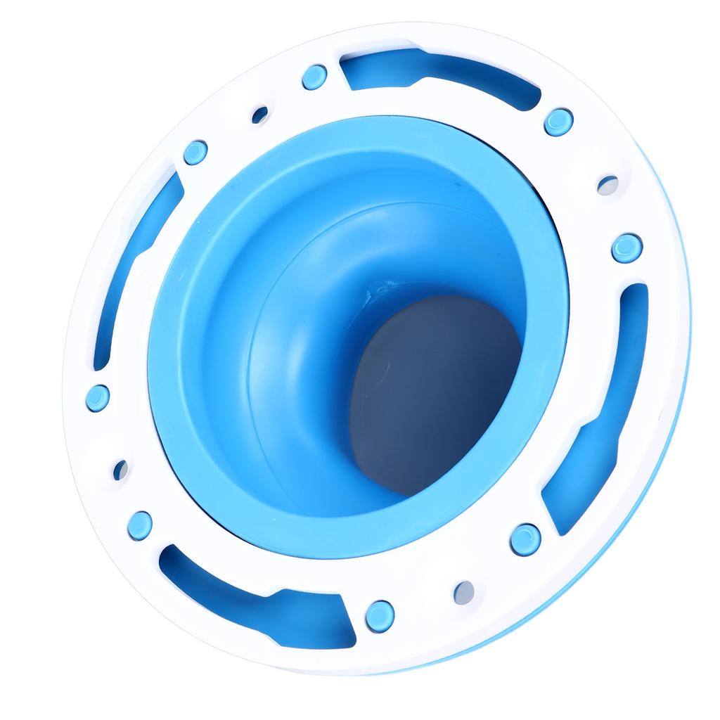 Toilet Flange Repair Kit Blue Durable Silicone ABS Easy Installation Toilet Flange Replacement Kit