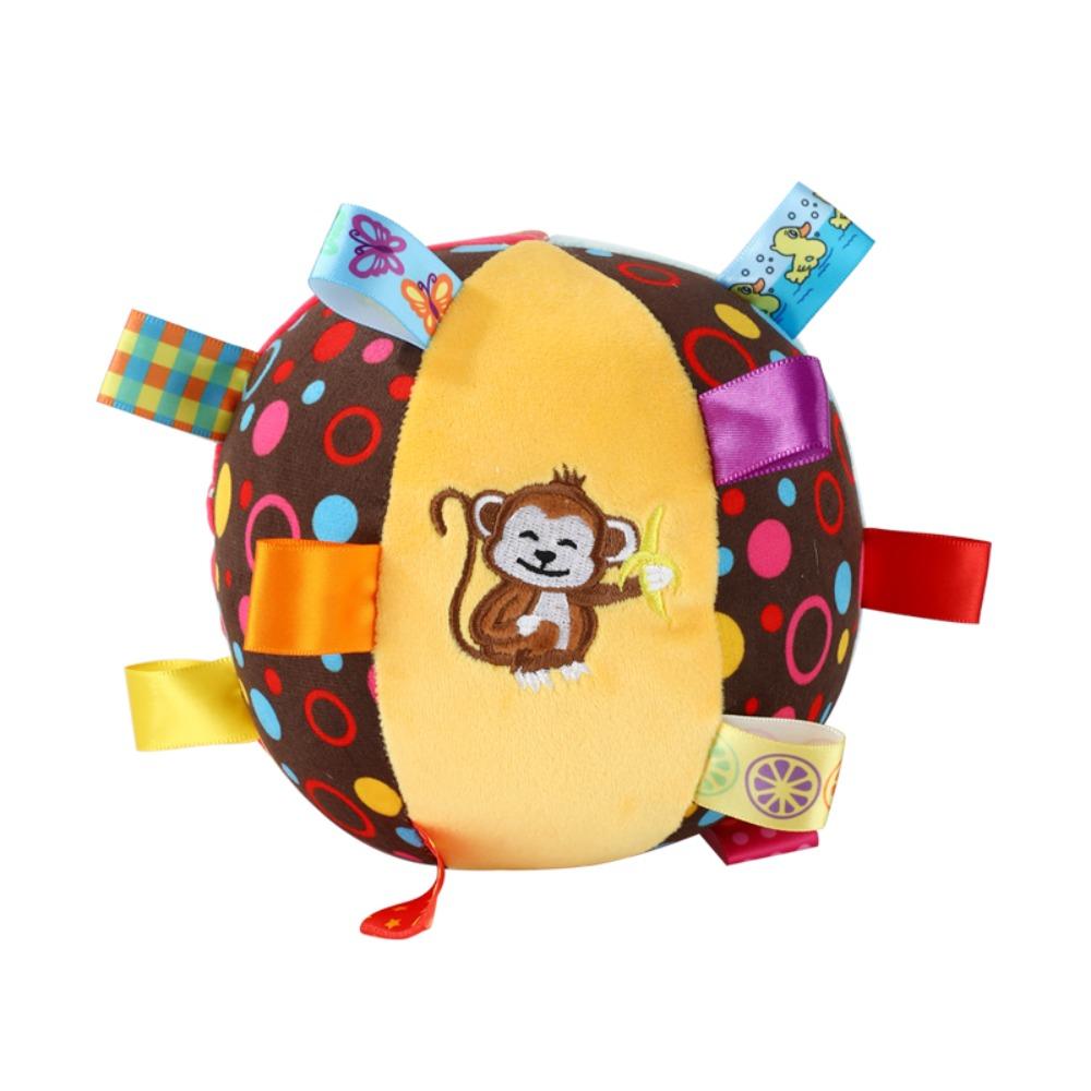 Bite Resistant Handle Dog Toys Plush Dog Squeak Ball Toys Funny Dog Chewing Ball Pet Supplies