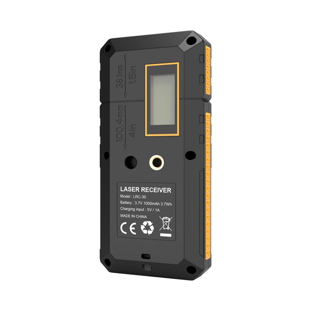 Laser Receiver for Laser Level 50m 164ft Working Range with Double Horizontal Bubbles Green Laser and Red Beam Detector