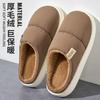 Cotton Slippers Autumn and Winter 2025 New Indoor Home Plush Slippers Couple Platform Warm Shoes