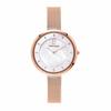 Pierre Lannier Liberty Watch with Shell and Mesh Strap (P076G998), Women's, Officially Imported, Pink Gold