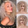 Fashion Wig Long Blonde Curly Wig Cheap Soft Healthy Synthetic Wigs for Women