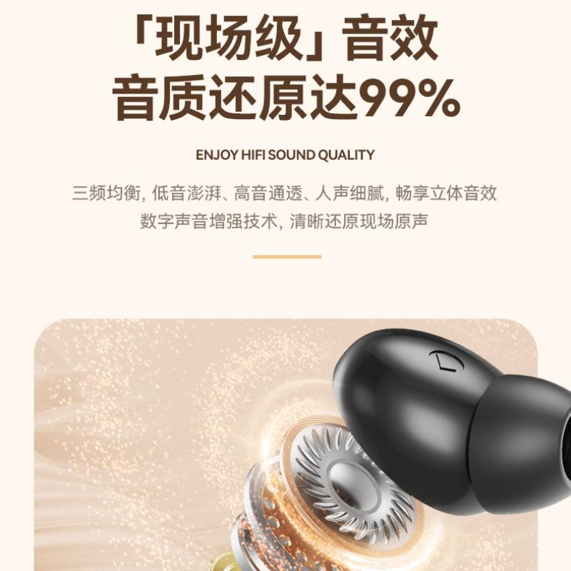 New Bluetooth Earphones Wireless Noise-cancelling Bluetooth Earphones Ultra-long Endurance In-ear Earphones