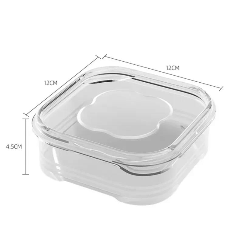 1/10PC Small Food Preservation Boxes Refrigerator Frozen Meat Vegetable Fresh-Keeping Box Transparent Kitchen Sealed Storage Box 2
