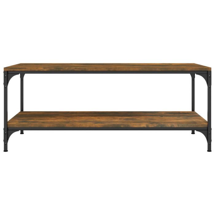 819364 vidaXL Coffee Table Smoked Oak 100x50x40 Cm Engineered Wood