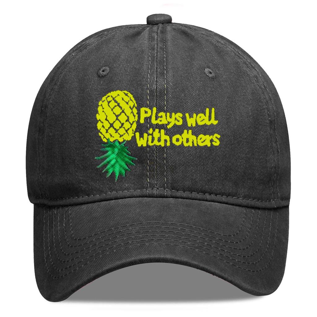 Унисекс повседневная бейсболка одного размера с принтом ананаса, уличная моющаяся шляпа от солнца