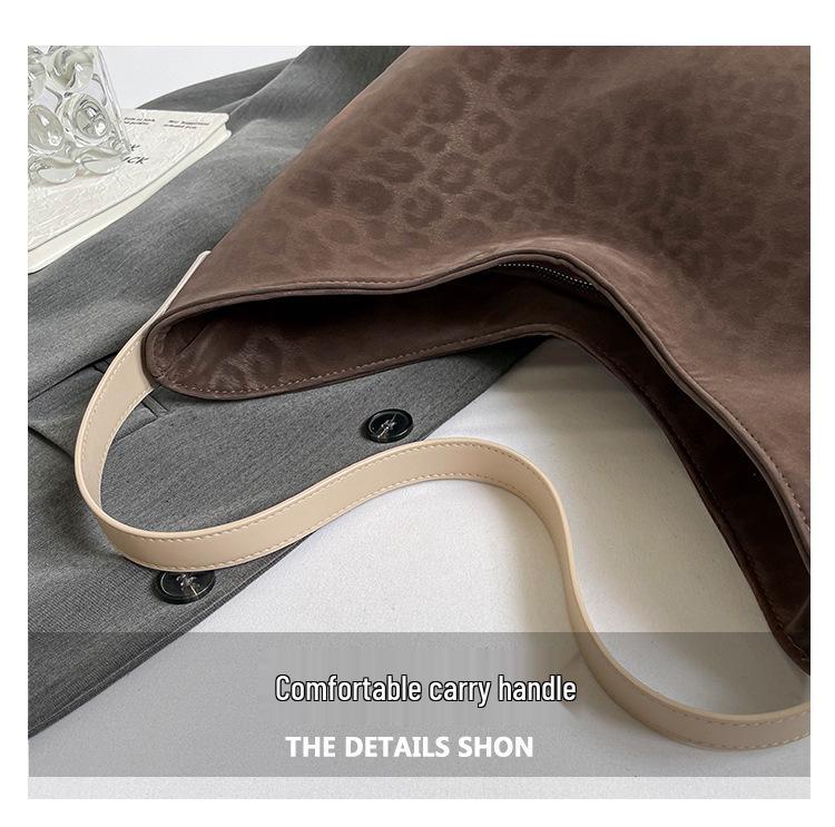 Замшевая женская ретро сумка через плечо - Универсальная осенне-зимняя модная сумка-тоут высокого класса