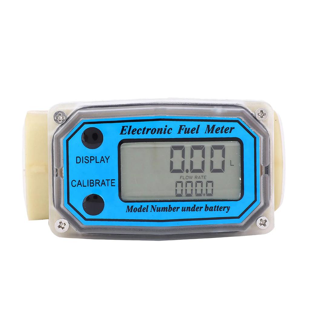 Mini Digital Turbine Flowmeter Diesel Fuel Meter Meter Diesel Flowmeter 0‑90L/min 25‑150L/min 35‑250L/min 1" NPT Tools