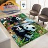 Cartoon Panda Plush Carpet Non-slip Carpet Lovely Panda Animals Series Soft Play Mat Bed Area Rug Parlor Decor