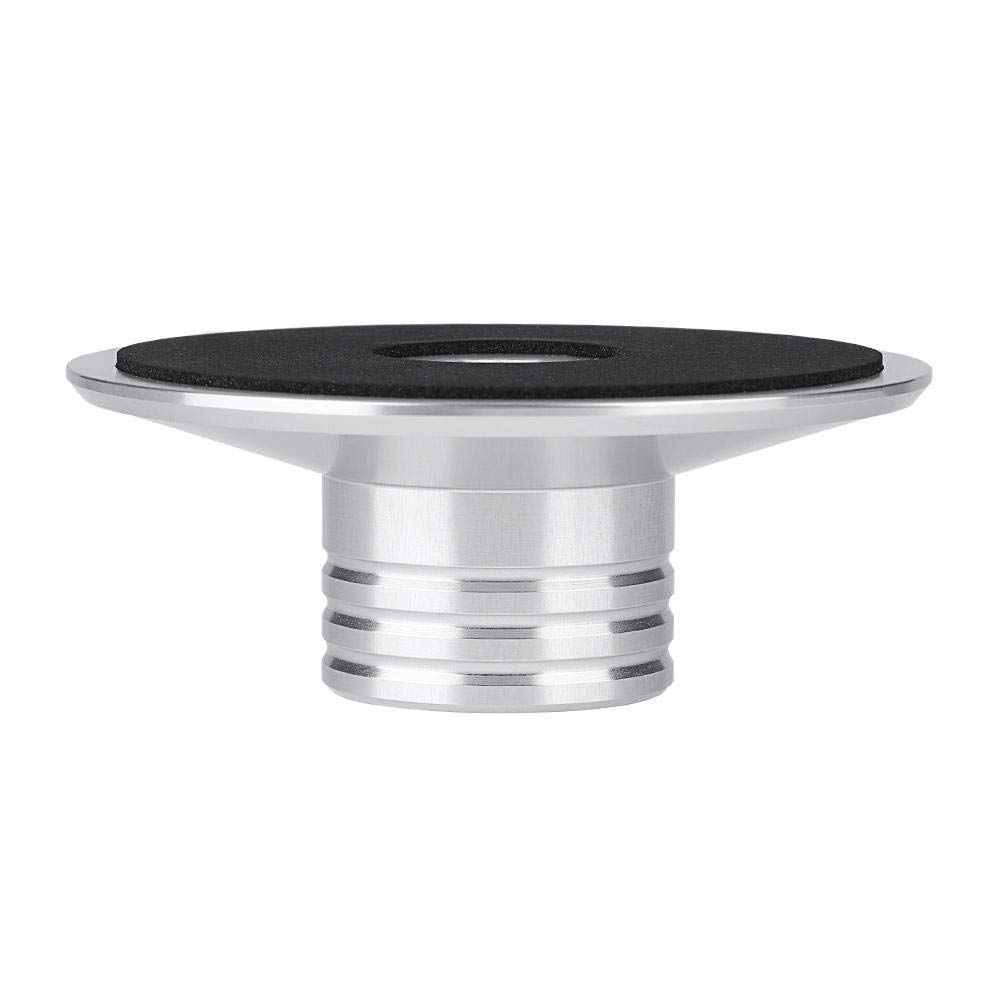 Record Stabilizer Bewinner Record Weight Clamp LP Vinyl Turntable Lightweight Easy to Carry High Precision Stable Metal Disc Stabilizer (Silver)
